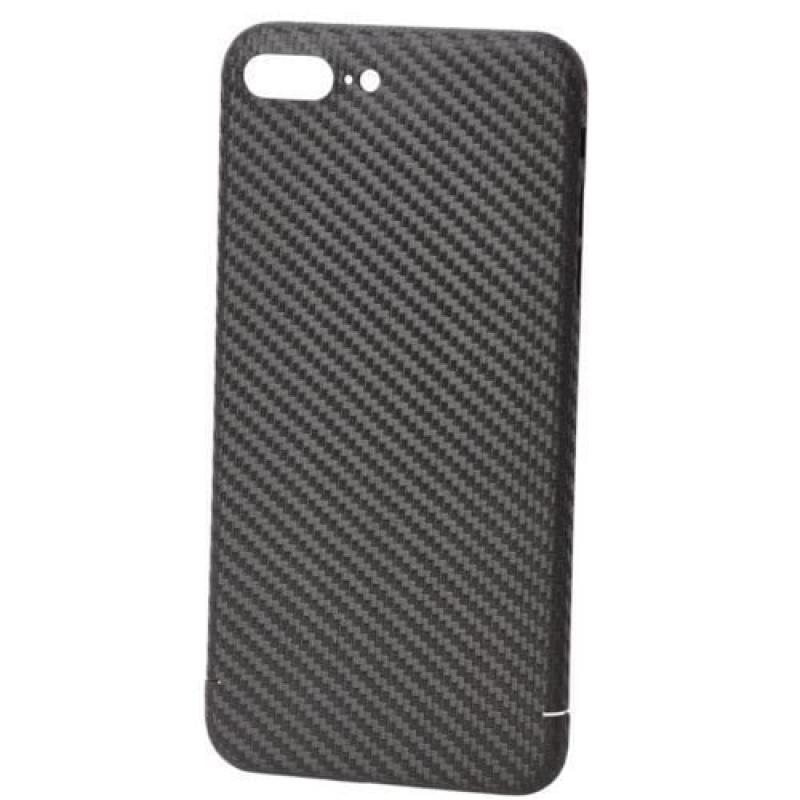 Nevox Originele Carbon Back Cover Hoesje voor de Apple iPhone 8 Plus Zwart