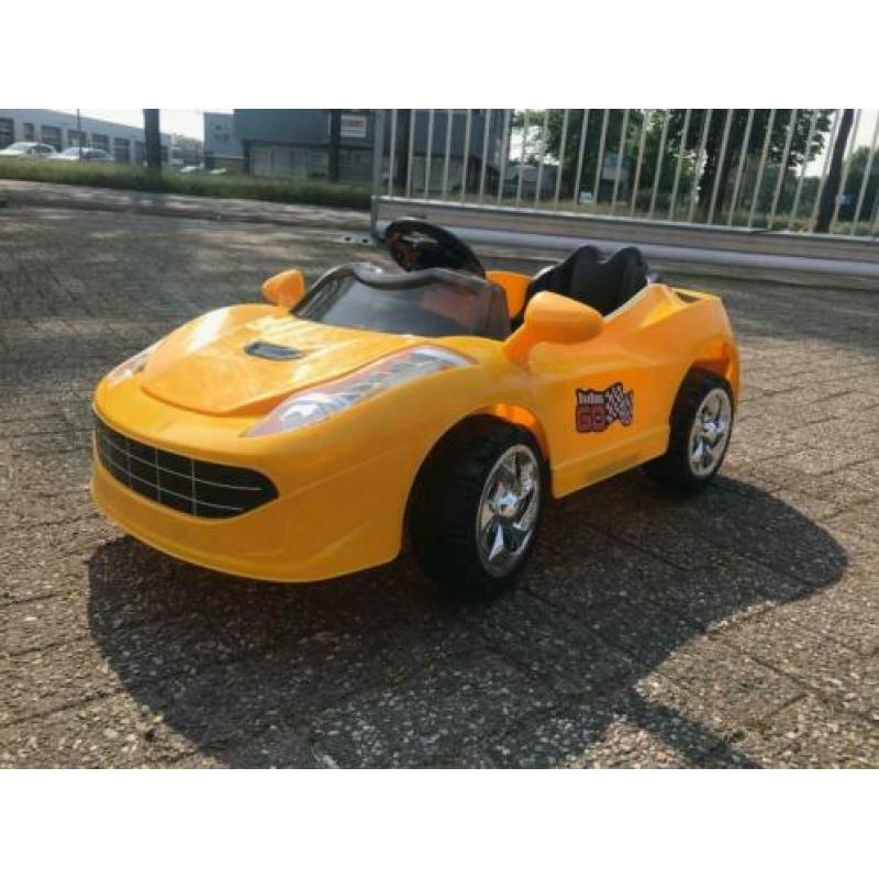 Ferrari Spider look 6v geel + afstandsbediening AANBIEDING