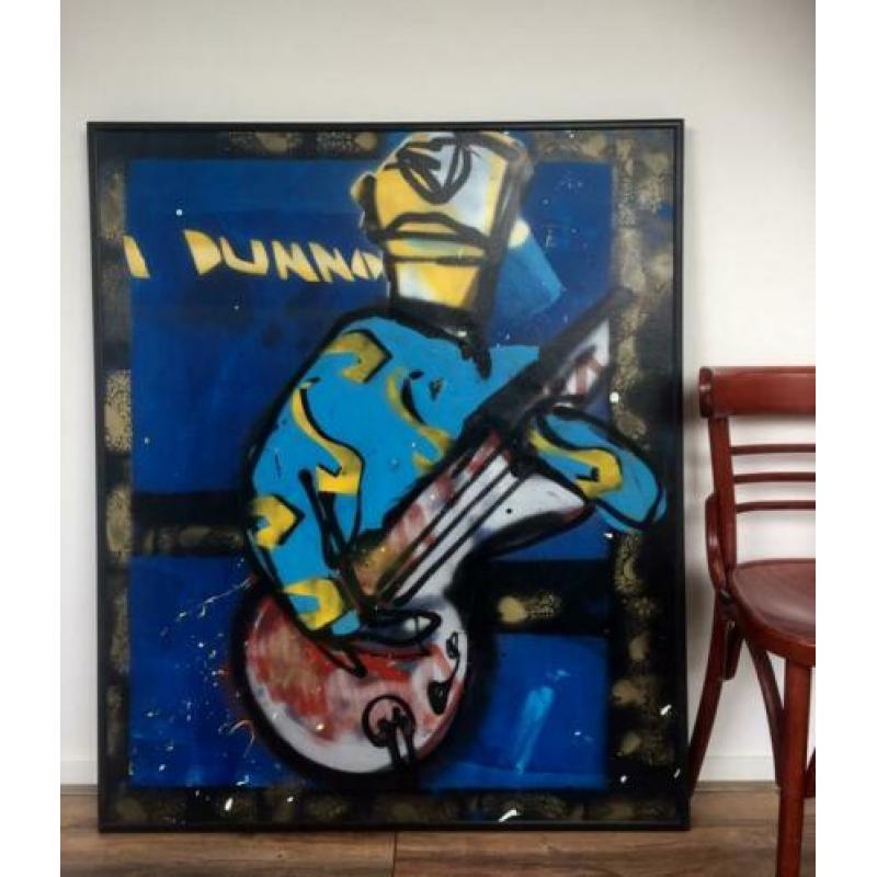 Herman Brood; prachtig schilderij, I Dunno -TOP-