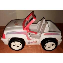 Vintage barbie jeep van Mattel uit 1994 met pop. Barbie auto