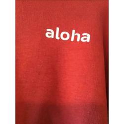 Rode hoodie aloha, merk Zara, mt 164