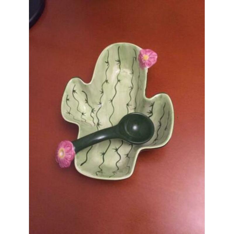 Schaal - schaaltje: dipsaus, salsa, etc! *CLAY ART*- Cactus