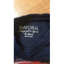 longsleeve, shirt merk: mayoral maat: 128 donkerblauw