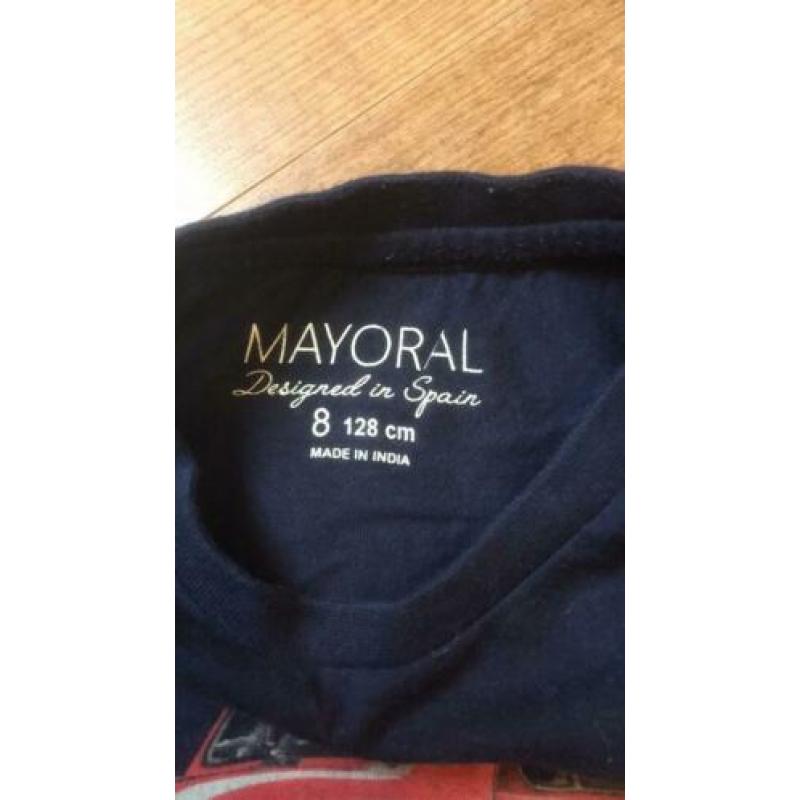 longsleeve, shirt merk: mayoral maat: 128 donkerblauw