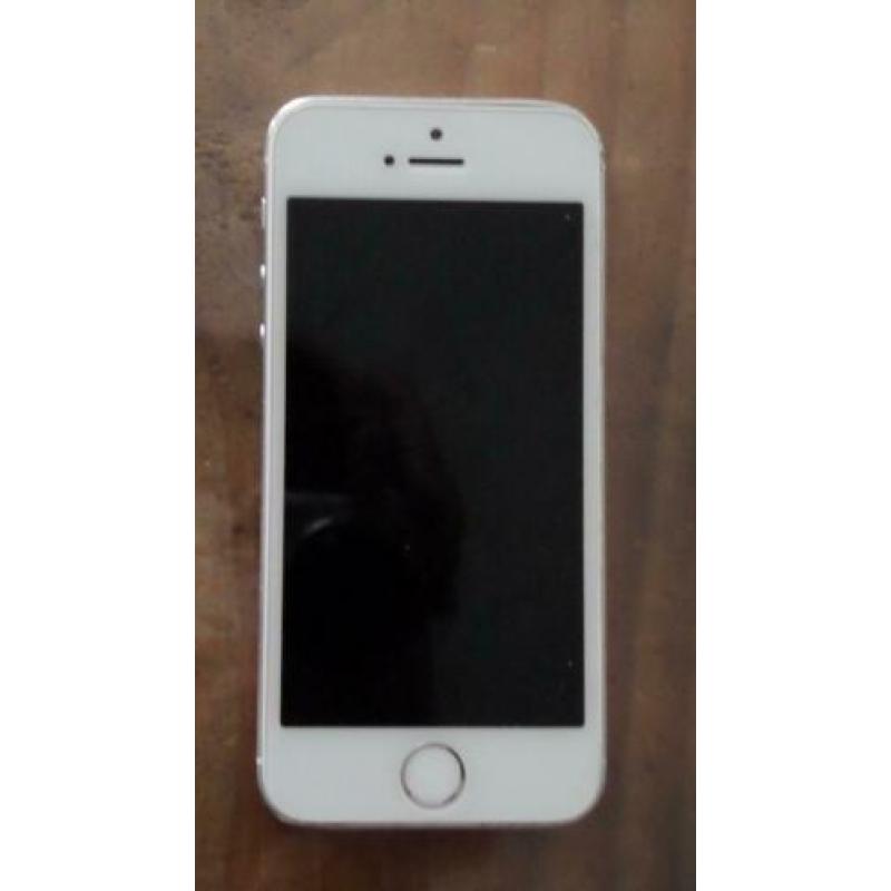 iphone 5S 16 GB, witte voorkant, silvergrey achterkant