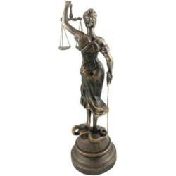 Beeld Vrouwe Justitia Nieuw