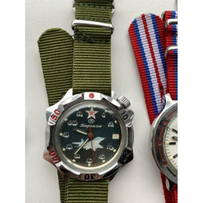 Vintage "Vostok Kamadirkie" heren horloges