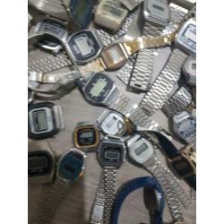 Vintage horloges LCD mix