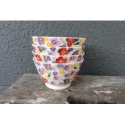 Emma Bridgewater Purple Pansy en Wallflower Open Huisje14