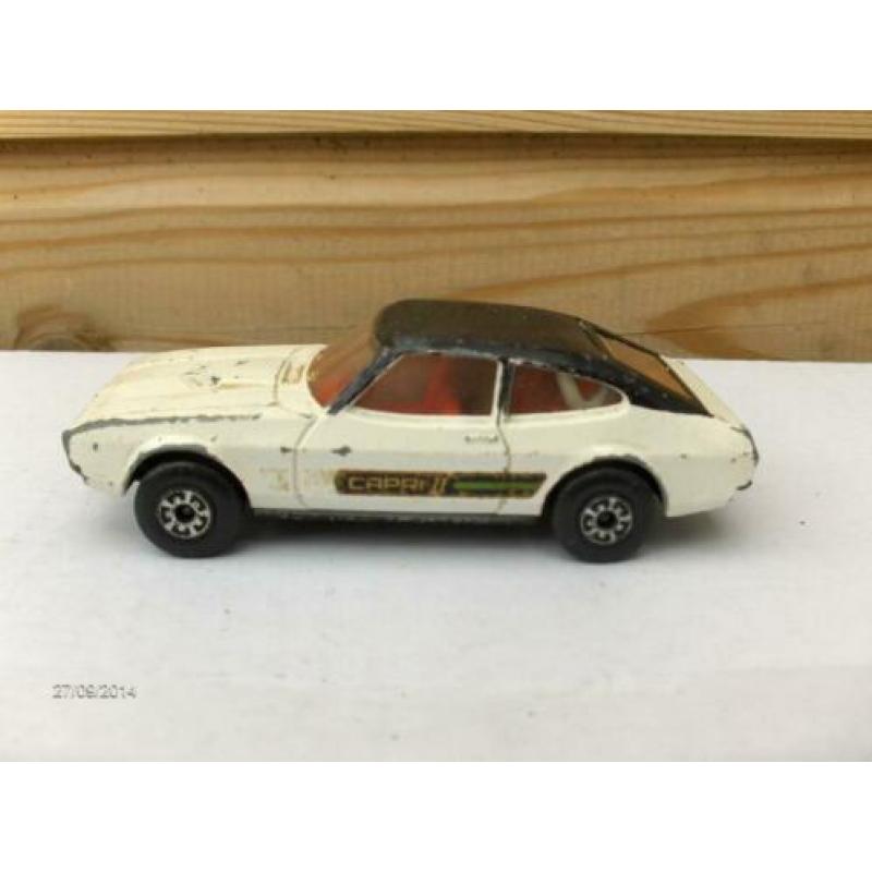 Ford Capri 2, Matchbox lesney k59 1976 wit 1/43