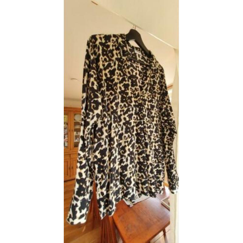 Leuke Noisy May blouse, zgan, panterprint, maat L