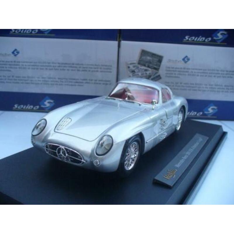 Mercedes Benz 300 SLR Uhlenhaut Zilver Maisto 1/18