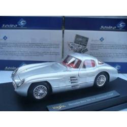 Mercedes Benz 300 SLR Uhlenhaut Zilver Maisto 1/18