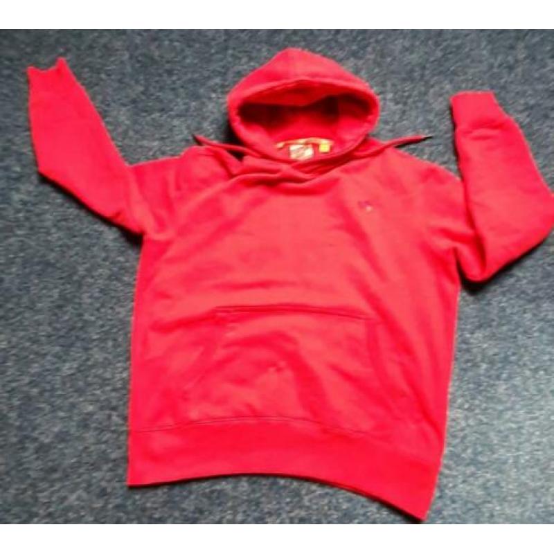 Zgan rode hoodie van SUPERDRY mt XL