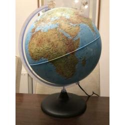 Grote wereldbol ( hoogte +/- 40 CM ) wereld bol globe groot