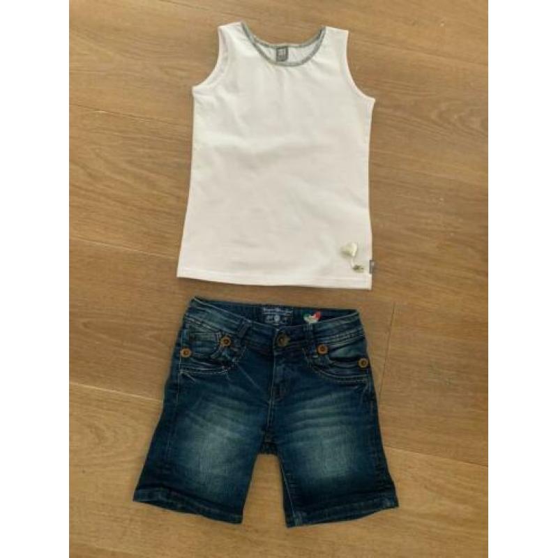 Superleuke jeans short Vingino maat 10 134/140 (meisje)