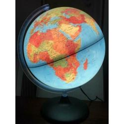 Grote wereldbol ( hoogte +/- 40 CM ) wereld bol globe groot