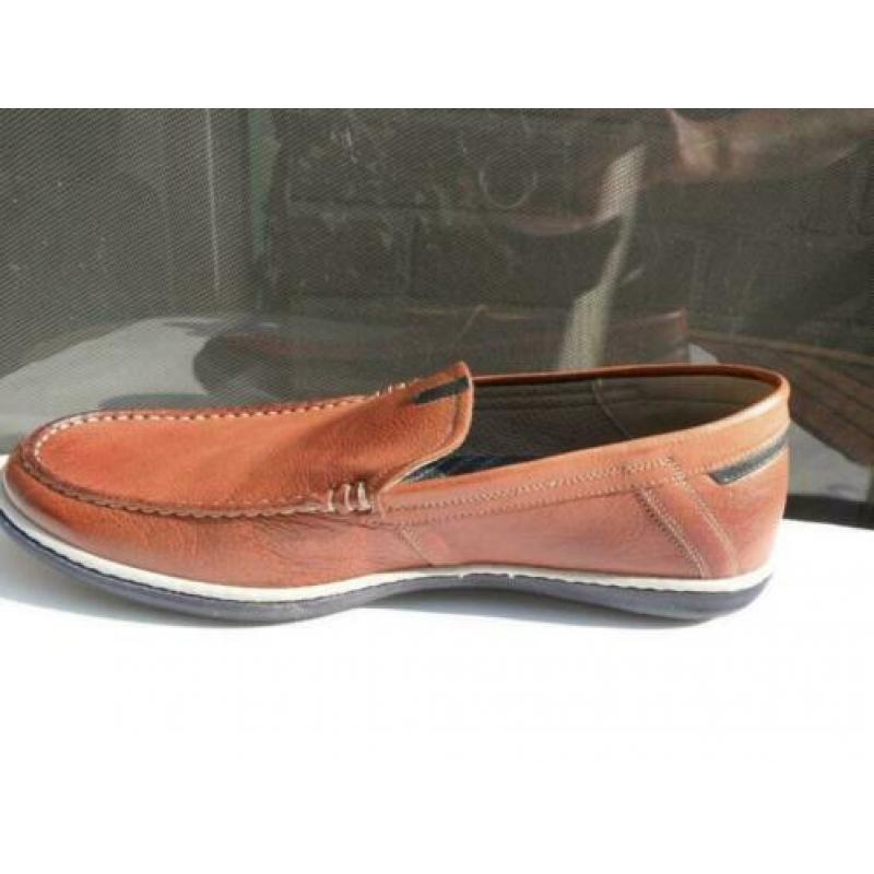 Cognac kleur instappers Fluchos 45-46