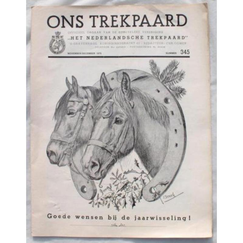 ons trekpaard november/december 1975 nummer 345 prima staat