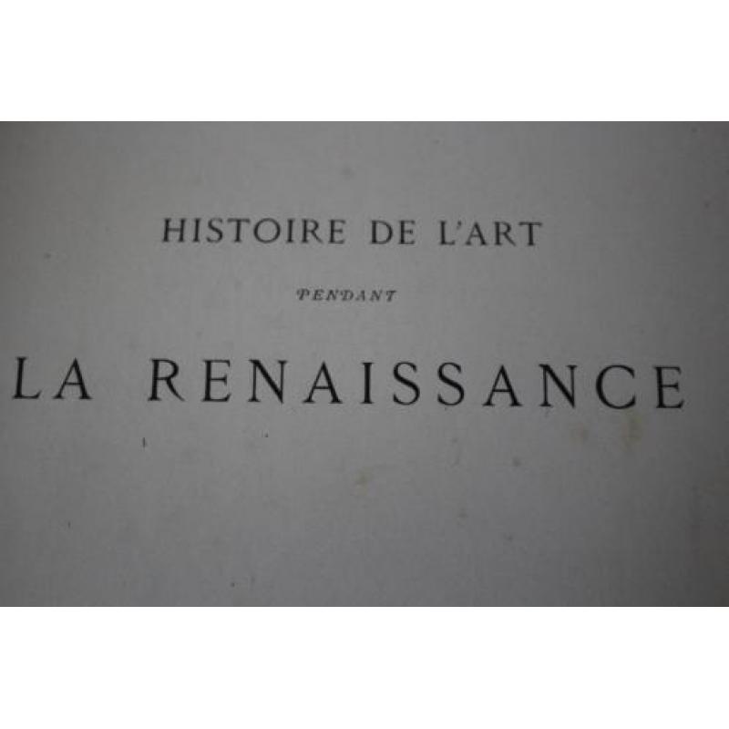 1891,Histoire de L'Árt, pendant La Renaissance par deel 2