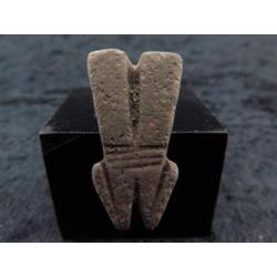 Egyptian stone amulet of a double Pharaos beard