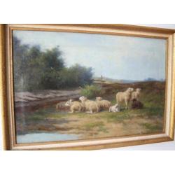 HCC Bogman (1861- 1921) schapen aan het water