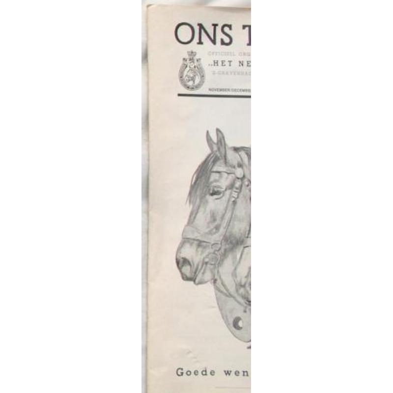 ons trekpaard november/december 1975 nummer 345 prima staat