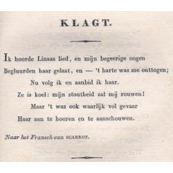 Tollens, H. Cz. - Dichtbloemen bij de Naburen Geplukt -1839