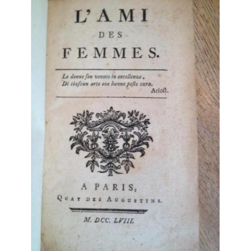 PJ Boudier de Villemert L ami des femmes 1758