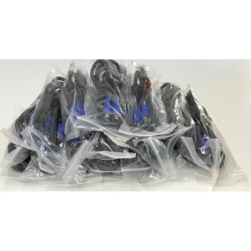 Partijverkoop: 25 stuks VGA monitor kabel (Nieuw, bulk)