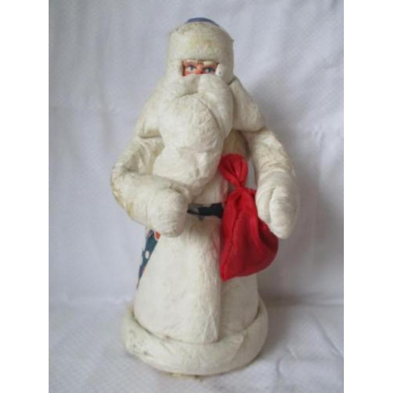 oude kerstman papier mache 32 x 15 cm 1965-1970