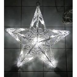 Verlichte acryl kerstster 40 cm voor binnen en buiten