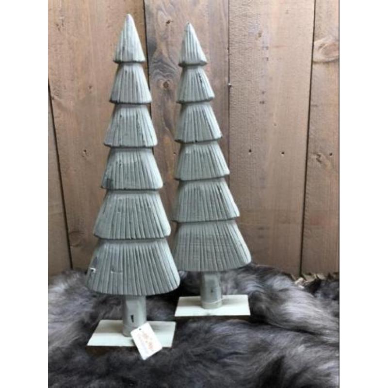 Nieuw! Leuke houten kerstboompjes Countryfield!