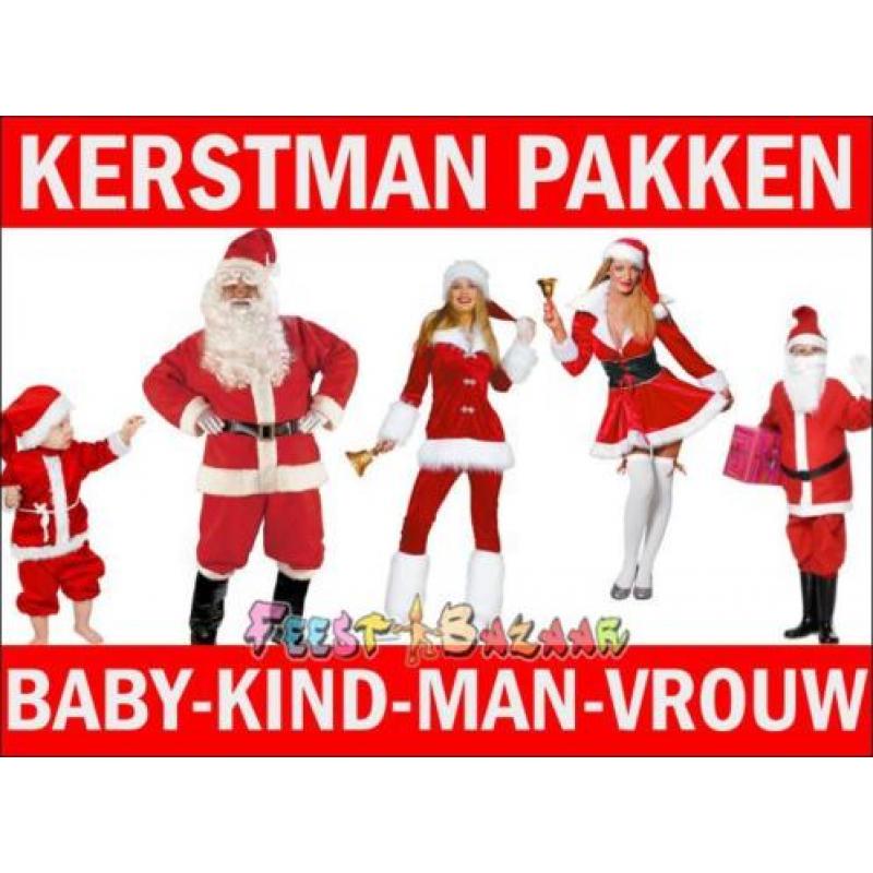 Kerstmanpak & Kerstvrouw pakje | Ruim en Goedkoop aanbod!