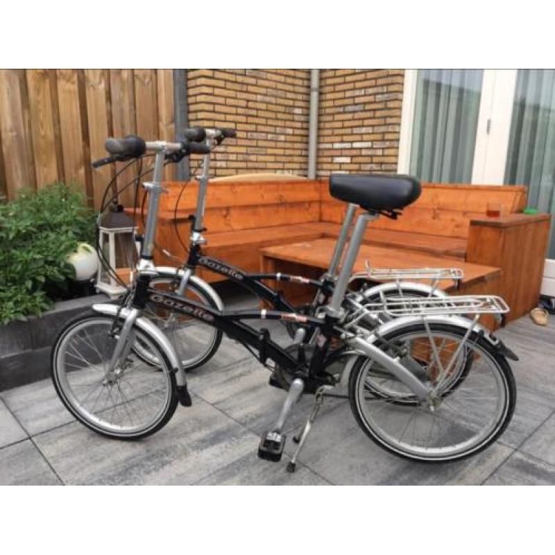 Set Gazelle Tranza pure vouwfietsen 20 inch 3 versnellingen