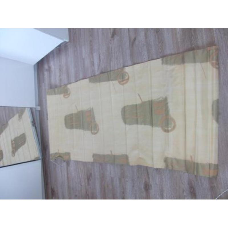 Op maat gemaakte Vouwgordijn 66 x 150 cm hoog (geel/goud/br