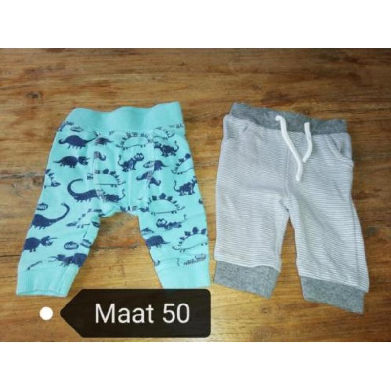 Baby kleding van maat 50 tot 56.