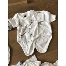 Pakket rompers maat 50/56 Hema petit bateau