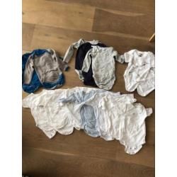 Pakket rompers maat 50/56 Hema petit bateau