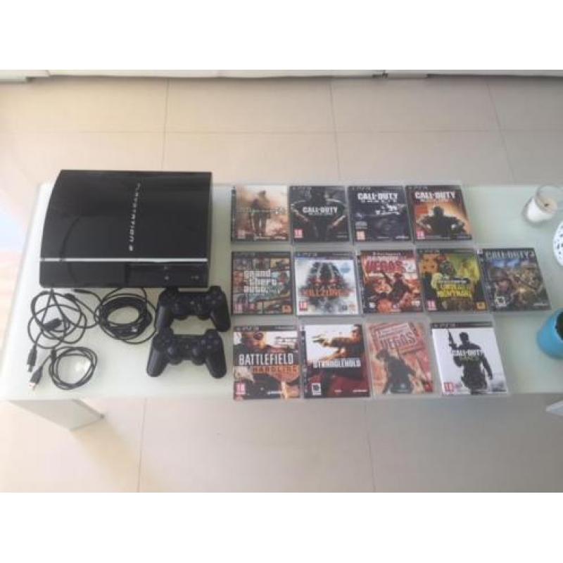 Playstation 3 inclusief 13 games en controllers