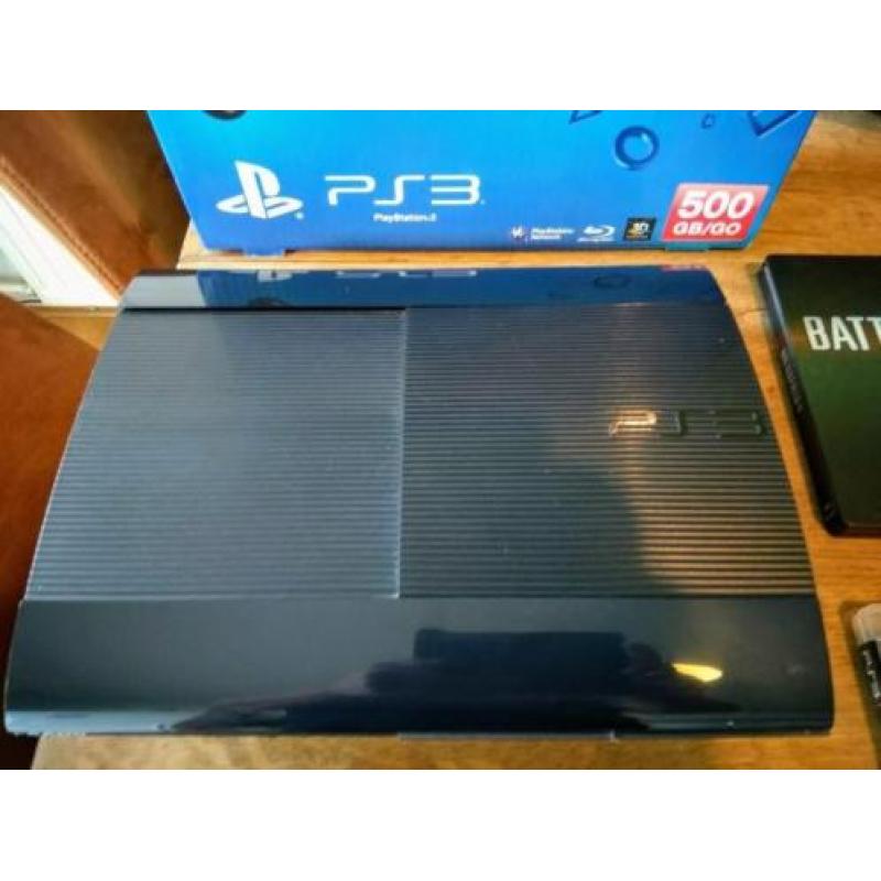 playstation 3 Slim-line met 500GB en tien spellen