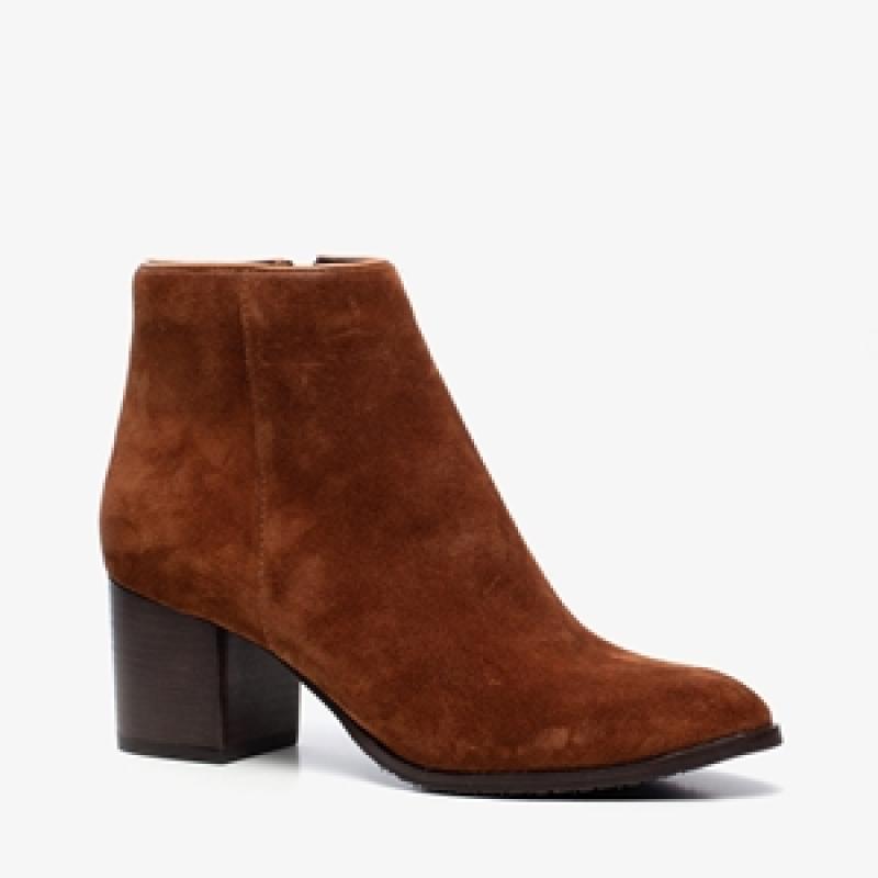 Harper suede dames enkellaarsjes