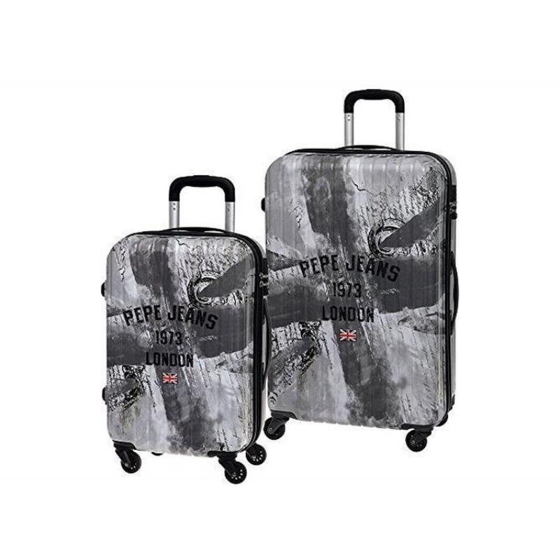 Pepe Jeans ABS trolleyset - 2 delig - Camu Flag