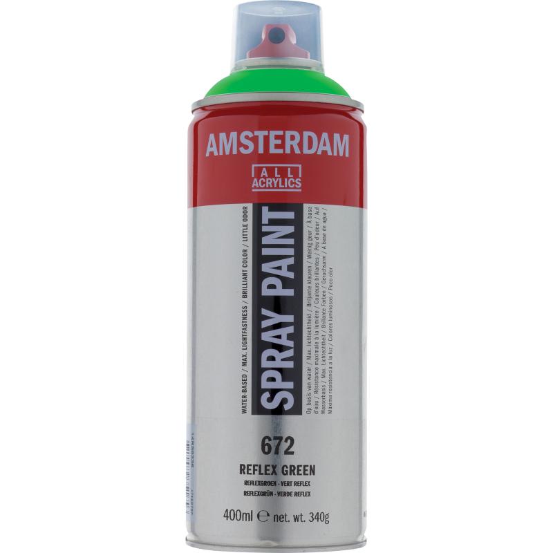 Acrylverf Amsterdam 672 | Spray Paint 400 ml | Reflexgroen