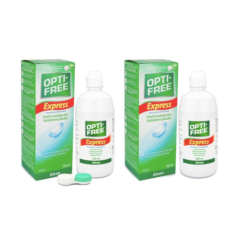 OPTI FREE Express 2 x 355 ml met lenzendoosjes