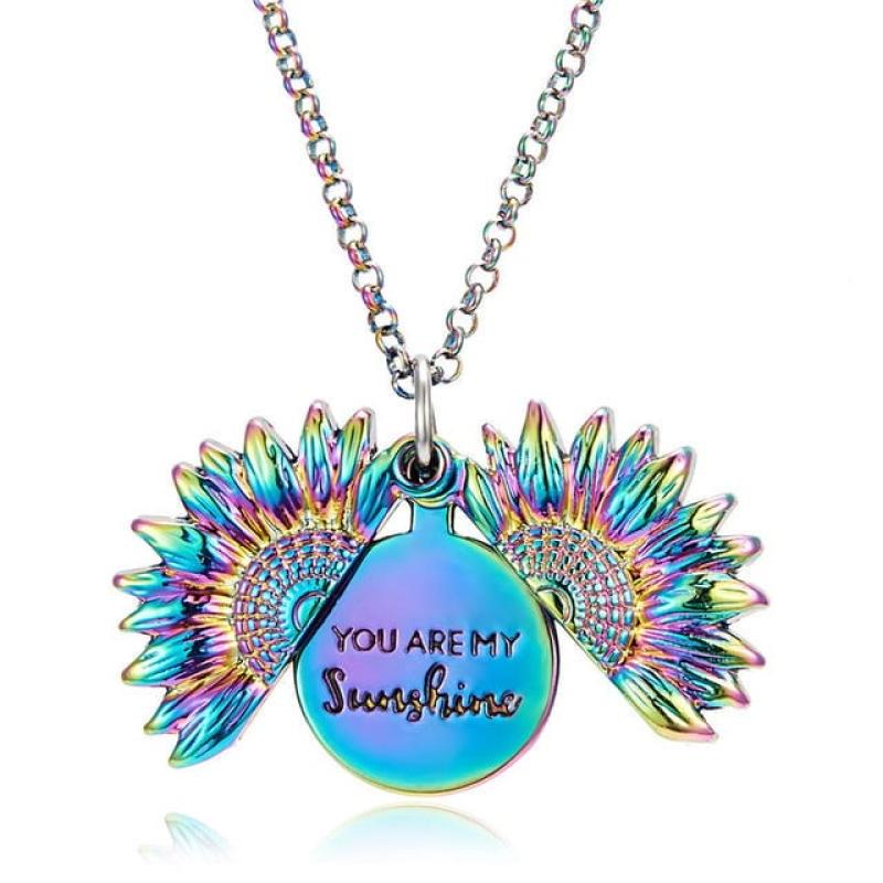 Regenboogkleurige Ketting met "You Are My Sunshine" Hanger - Sieraden - Spiritueelboek.nl